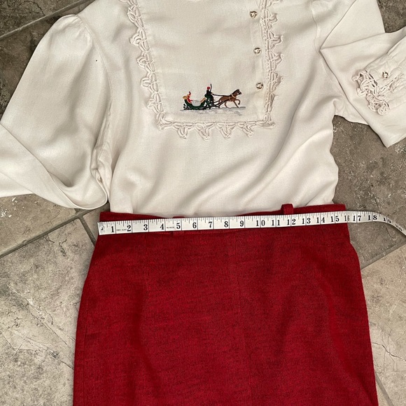 Vintage Column Skirt Buttons Down Back Slit - Picture 17 of 17